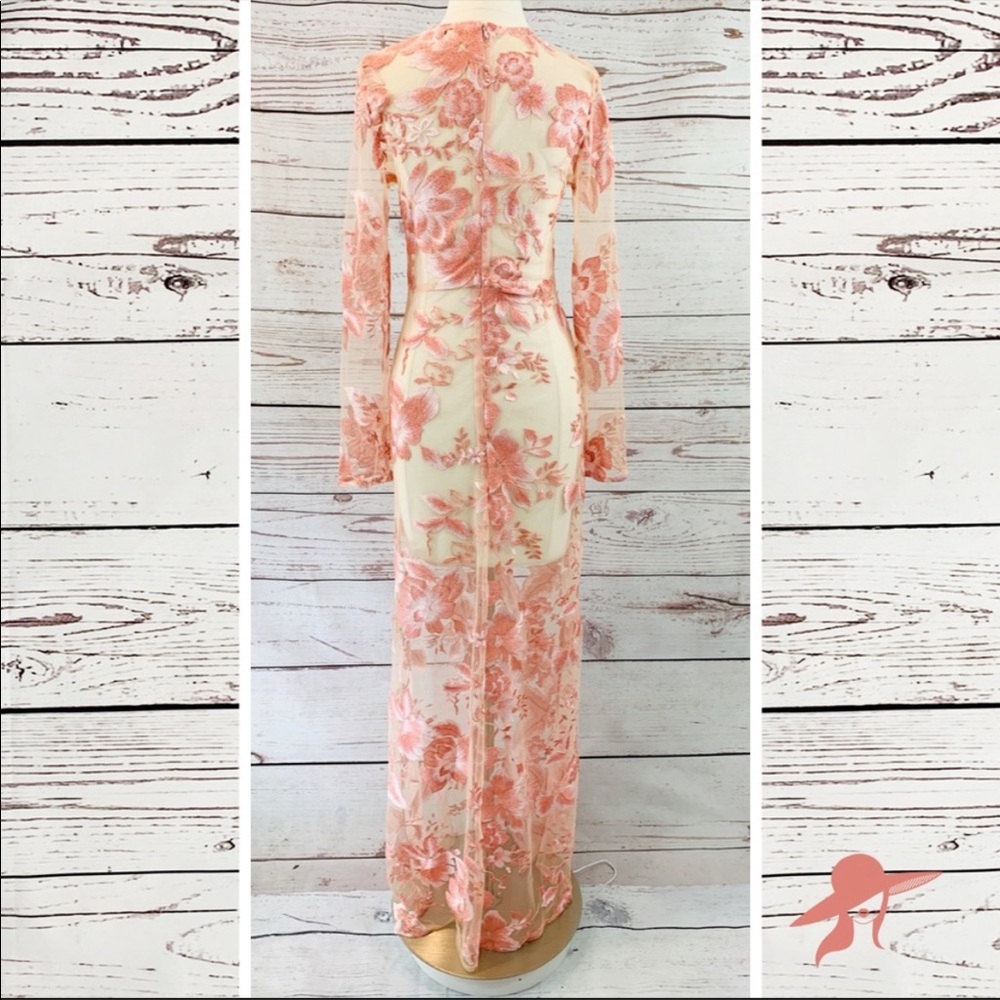 24k Pink Lace Dress w matching mask - Picture 2 of 4